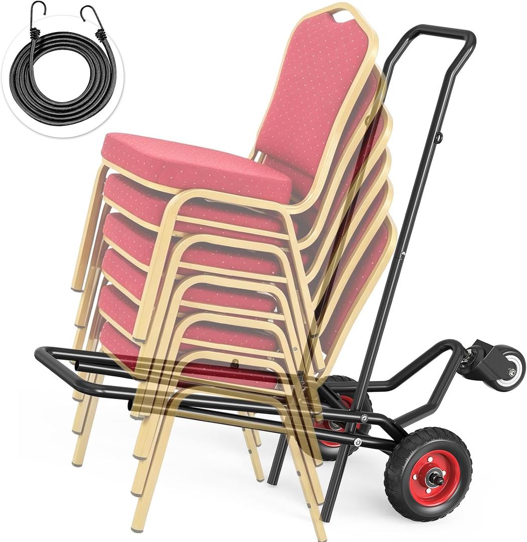 Heavy Duty Stacking Chair Dolly, Holds 12 Chairs, 21 x 42 x 52 inches