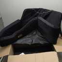 JOEJOY Dog Car Seat for Large Medium Sized Dogs Under 55 lbs, Dog Booster Seat for 2 Small Dogs with Detachable Washable Cover, Memory Foam Pet Car Seat with 2 Safety Belts and Storage Pockets (Black)