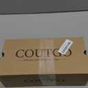 Coutgo Womens Mary Jane Chunky Low Heels Closed Square Toe Ankle Strap Pumps Wedding Party Dress Shoes (7.5, Red)