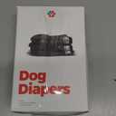 Pet Parents Washable Dog Diapers (3pack) + Extendrs of Durable Doggie Diapers, Premium Dog Diapers Female & Male (Medium, Black) (Medium (14-20"))