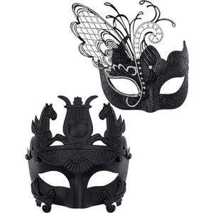 3 Pack Ubauta Various Venetian Couple Masks For Masquerade/Party/Ball Prom/Mardi Gras/Wedding/Wall Decoration