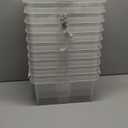 Classic 10 Clear Plastic Storage Boxes, 8L/8.5QT BPA-Free Stackable and Nestable Container with Secure Lid, Swedish Made Plastic Bins for Organization, L13.39 x W9.84 x H6.3-10 Pack