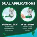 Vet's Best Dog Toothpaste & Dog Toothbrush, Dental Kit, Plaque Remover for Teeth, Whitens Teeth, Freshens Canine Breath, Veterinarian Formula, Finger Toothbrush Included