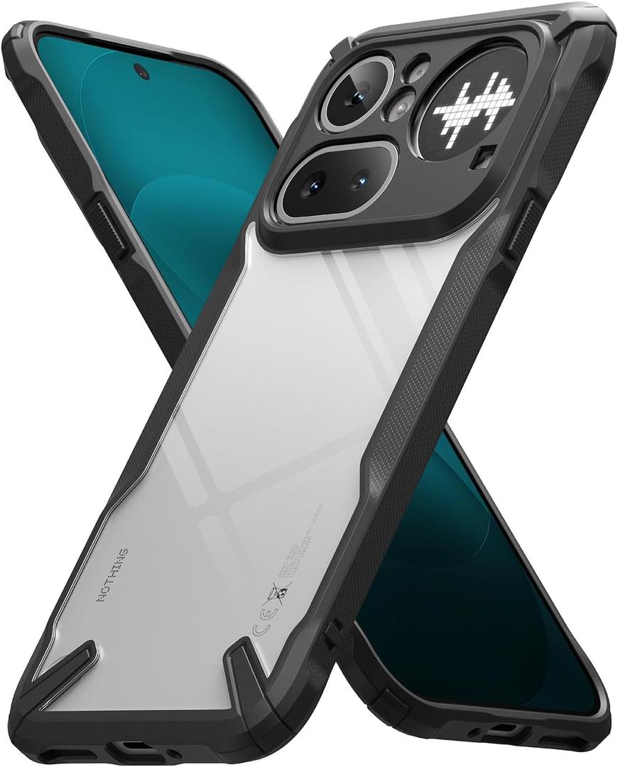 Ringke for Nothing Phone 4a Pro Case [Fusion-X Black] | Enhanced Camera Lens Protection, Augmented Bumper, Comfortable Grip, Non-Slip, Heavy Duty Shockproof Protective Cover