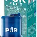 PUR PLUS Faucet Mount Replacement Filter 1-Pack, Genuine PUR Filter, 3-in-1 Powerful, Natural Mineral Filtration, Lead Removal, Blue (RF99991)