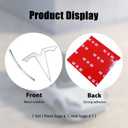 3D Metal Emblem Sticker for Model 3, 2Pcs Chrome - Front Hood Badge Decal & Rear Trunk Logo (Model 3 - Sliver)