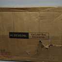 Cat Litter Box Enclosure with Soft Litter Mat; Hidden Cat Washroom Furniture with Door; Handwoven Rattan Kitten House with Large Space; Pet Crate for Living Room, Bedroom, Balcony (Natural) (30.3'' L x 18.2'' W x 24.2'' H)