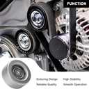 Drive Belt Idler Pulley Belt Tensioner Pulley Compatible for Mitsubishi Outlander 2.4L L4 - Gas 2012-2015 [ES, SE] - Replace Part 1341A051