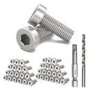 TooTaci 200 Pack T316 Stainless Steel Protector Sleeves Inner Thickened for Metal/Wood Post of 1/8 Cable Railing Kit, Marine Cable Railing Hardware for 1/8 Wire Through No Gap for Railing Decor ﻿
