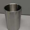 Exclaith Cooking Utensil Holder for Kitchen Counter 4.7 x 7.5 inch Stainless Steel Sleek Kitchen Utensil Holder for Countertop Spatula Spoon Caddy Organizer, Silver