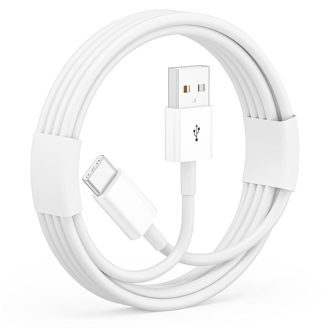 Snisre Car Carplay Cable, USB A to USB C Cable 3FT, Fast Charger Cord for iPhone 17/16/15 Pro Max/Plus/16E, Car Charging Cord（White, 3FT）