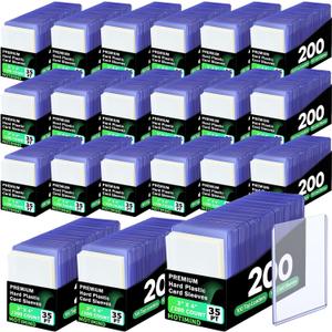 MotiMind 4000 Packs Card Sleeves Hard Plastic Sleeves 3"x 4" Baseball Card Protectors for Trading Sports Game Football Cards