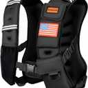 Weighted Vest Woman & Men,8lb/12lb/16lb/20lb/30lb/40lb Plus Size Weighted Vest With Phone Pockets & Reflective Strips for Walking, Running, Hiking,Rucking, Workout, Strength Training (Black)