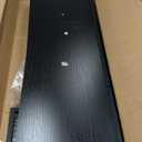 WLIVE Dresser for Bedroom with 5 Drawers, Wide Dressers with Drawer Organizers, Chest of Drawers, Fabric Dresser for Living Room, Closet, Hallway, Charcoal Black Wood Grain Print