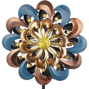 DREAMSOUL 20" Dia Large Wind Spinners Outdoor, Metal Wind Spinners for Yard and Garden Decorations