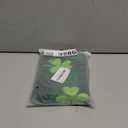 St Patricks Day Tablecloth 60x60 Inch Round Buffalo Plaid Shamrock Table Cover Waterproof Wipeable for Kitchen Restaurant Home Parties Holiday (Green)