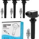 TAUTOY Set Of 4 UF562 Ignition Coil Pack & Iridium Spark Plugs For Suzuki SX4 2.0L 2007-2009 Grand Vitara 2.7L 2006-2008, Replace # 5C1785 33400-65J00 3340065J00