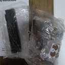 LITTLE TREE 63" Rustic Oval Dining Table for 2-4, Sturdy MDF Farmhouse Kitchen Table with Metal Strip Base, for Living Room, Office, Restaurant, Multi-Use, Umber