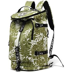 Kalesi Gym Duffle Bag Backpack 4-Way Waterproof With Shoes Compartment For Travel Sport Hiking Laptop (Olive-Green)