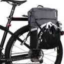 Rhinowalk Bike Bag Waterproof Pannier Bag Convertible - 2 in 1 Bicycle Saddle Bag Shoulder Bag Laptop Pannier Professional Cycling Accessories, 22L