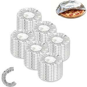 60PC Reusable Aluminum Foil Food Covers, Elastic Stretch Food Covers for Bowls, Plates, Dishes. Keep Food Warm & Fresh, Dust-Proof, Reusable Kitchen Lids for Home, Party, Picnic, Restaurant (22CM)