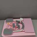 JANUA Pilates Board - Pilates Reformer Set, Multi-Purpose Foldable Pilates Reformer Board for Home, 5 in 1 Pilates Sliding Board (Pink)