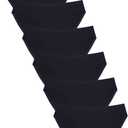 Wealurre Seamless Underwear Invisible Bikini No Show Nylon Spandex Women Panties (Large, Black)