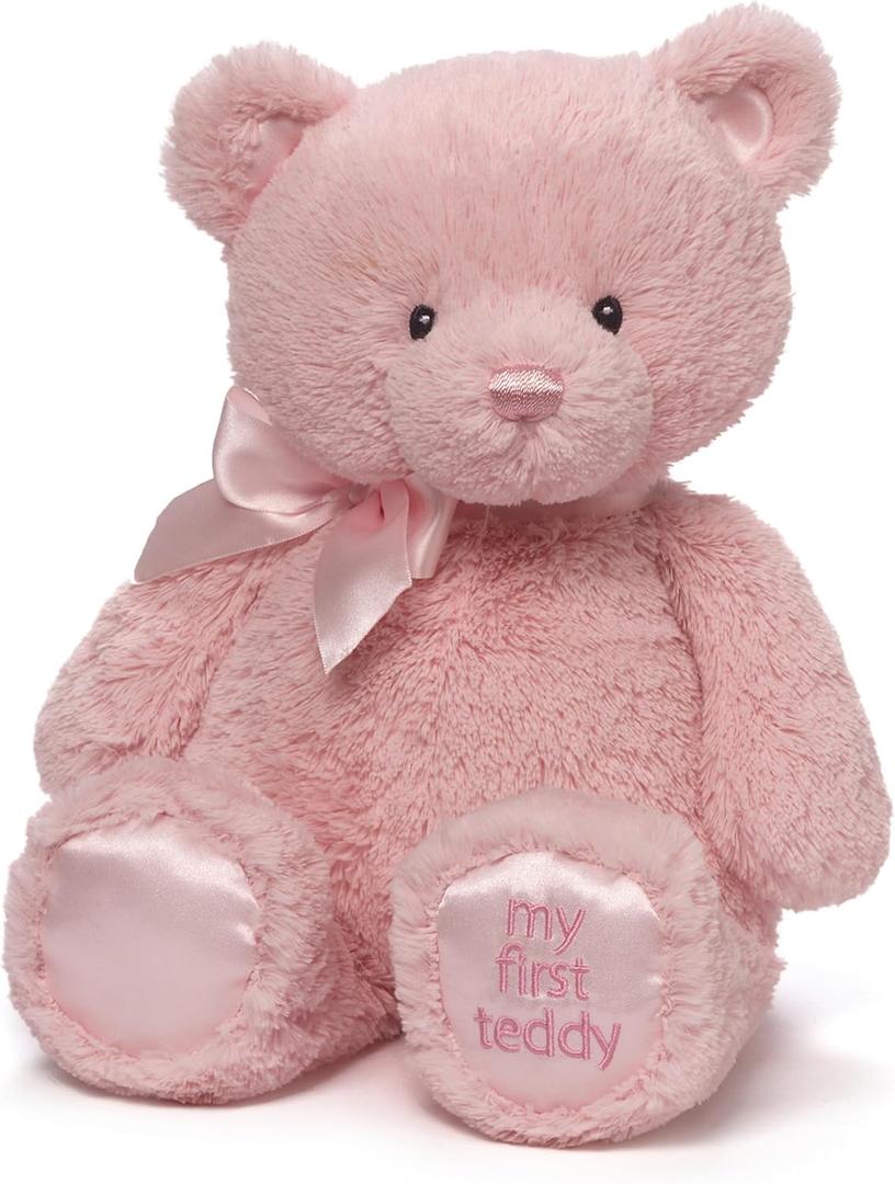 GUND Baby My First Teddy Bear, Ultra Soft Animal Plush Toy for Babies and Newborns, Pink, 15