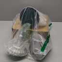 TLY 3 Pcs Silver Cake Stand Set,Round Cake Stand with Crystal Bling Pendants & Mirrored Base,Elegant Silver Dessert Table Display for Weddings Birthdays Parties