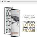 MCS Foundation 13.5x40 Poster Frame Traditional Black, Vertical & Horizontal Wall Hanging Large Picture Frame for Photos, Panoramics, Posters & Art Prints (1-Pack)