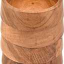 Samhita Snack Bowl Handcrafted Acacia Wood Set of 4 – Wooden Bowls for Appetizers, Nuts, Condiments, Snacks & Gift Giving (5" X 5" X 1.5")