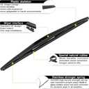 AUTOBOO 26"+17" Windshield Wipers with 14" Rear Wiper Blade Replacement for 2014-2018 Subaru Forester Outback Legacy-Original Factory Quality (Pack of 3)