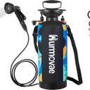 Portable Shower, 2.1Gallon (8L) &10 Spray Modes | Pressurized Beach Shower for Camping Travel & Sand, Camping Shower, Surf Shower, Portable Water Sprayer, Nylon Insulated Cover, Orange