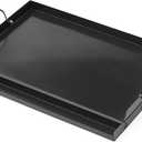 Onlyfire Universal BBQ Griddle with Handles for Charcoal/Gas Grills, Ceramic Coated Non-stick Flat Top Griddle for Outdoor Cooking, 23" x 16"