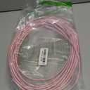 Grtoeud 30FT USB-C to USB-C Cable 60W, Extra Long USB Type-C to Type-C Cable 2.0,USB C Charger Cable(No Data) for iPhone 16/16 Pro/16 Plus/16 Pro Max,MacBook Pro,iPad Air 5th,GalaxyS24 S23 S22, Moto (Pink)