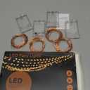 Led Fairy Lights Battery Operated, 4 Packs Mini Battery Powered Copper Wire Starry Fairy Lights for Bedroom, Christmas, Parties, Wedding, Centerpiece, Decoration (5m/16ft Warm White)