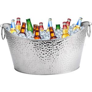 Stainless Steel Beverage Tubs Large Ice Bucket Drink Buckets for Parties Weddings 12L
