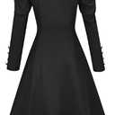 Eelphabbaa Costume, Wicked Costume Women Set with Hat & Glasses, Black Dress for Halloween Cosplay Themed Party
