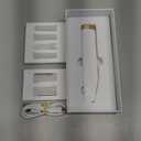 PELCAS Electric Dermaplaning Tool for Face with LED Light, Mini Facial Dermaplaning Razor Kit, Painless 3 Speeds Facial Peach Fuzz & Hair Removal at Home for Women with 6 Blades Off White