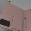 Darolin Business/Resume Padfolio Portfolio Folder with Letter/A4 Size Clipboard, Interview/Conference/Legal Document Organizer, Premium Portfolio Professional Case, Padfolio for Women/Men-Pink (Simple Classic)