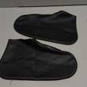 Waterproof Rain Shoe Covers, Silicone Overshoes with Zipper Non-slip Galoshes for Men and Women (XL(Women 11-13,Men 9.5-13), Black)