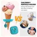 Zvvastnz Silicone Popsicle Holder and Sleeves, Reusable Ice Pop Sleeves for Toddlers, No mess Ice Cream Holder for Summer and Birthday Party, Adjustable Clips, Dishwasher Safety, 8pcs, 3-in-1