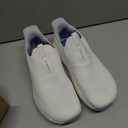 JACKSHIBO Mens Slip in Free up Hands Shoes Wide Toe Box Arch Support Orthopedic Walking Sneakers Cushioned Thick Zero Drop Sole Metatarsal Pads, Size M45