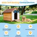 Solar Ultrasonic Dog Bark Deterrent Device, Outdoor Waterproof Anti Barking Device for Dogs with 50ft Range, Sonic Bark Deterrent for Small Medium Large Dogs for Indoor and Outside Use
