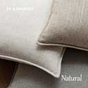 a moment Linen Pillow Covers Set of 2,Boho Farmhouse Throw Pillowcases Neutral Textured Decorative Covers for Couch Sofa Bed, Soft Linen Blend Accent Case Cushion Living Room Home Decor 20"x20"Ivory