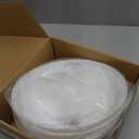 Hortsun Replacement Lamp Shade 4 Pcs White Replacement Plastic Lampshade 2 Pack 1.65" Fitter 10" Diameter Bowl Shape 2 Pack 1.97" Bottom Size Horseshoe Shape for LED Torchiere Floor Lamps Upright