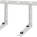 Qualward Mini Split Wall Mounting Bracket for Universal Ductless Air Conditioners, Heavy Duty Support Bracket for AC, Heat Pumps Compressors 7000-18000 BTU