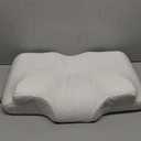 Osteo Cervical Pillow for Neck Pain Relief, Hollow Design Odorless Memory Foam Pillows with Cooling Case, Adjustable Orthopedic Bed Pillow for Sleeping, Support for Side Back Sleepers (Standard High(24.5*16.5*5.2/4.1 inches), White)