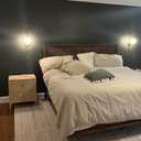 DEYNITE Modern Gold Wall Sconce Milk Globe Wall Light Fixtures with Pull Chain Switch for Bedroom Bathroom Balcony