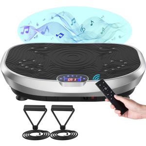 AXV Vibration Plate Exercise Machine Whole Body Workout Power Vibrate Fitness Platform Vibrating Machine Exercise Board for Weight Loss Shaping Toning Wellness Home Gyms Workout